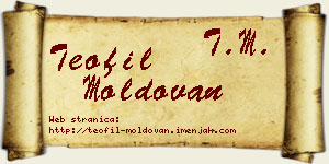 Teofil Moldovan vizit kartica